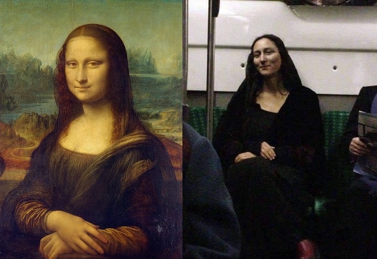Mona Lisa no metro