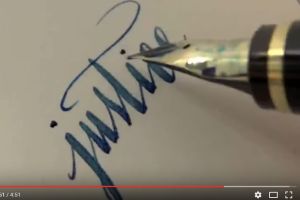 letra tinteiro caligrafia