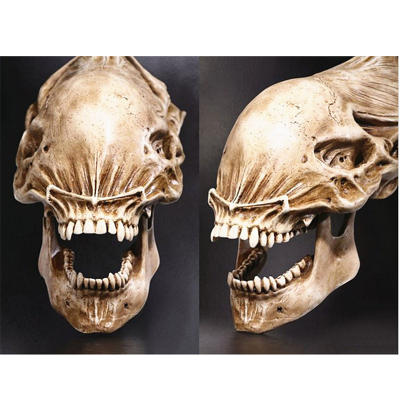 cranio Alien - escultura em resina