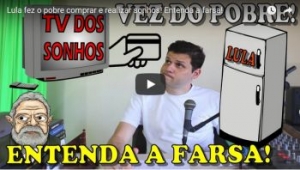 farsa do pobre com dinheiro - Lula