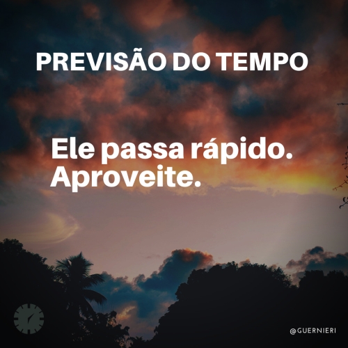 Previsão do tempo – Palavras de Marceli